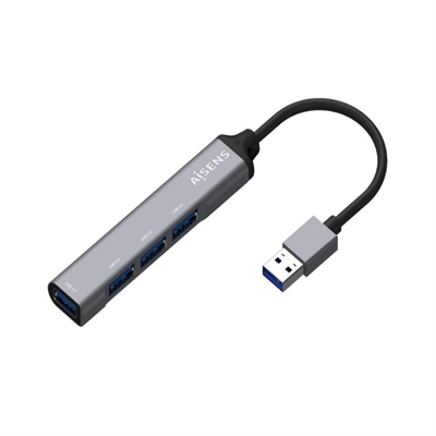 Aisens Hub Usb 3 0 Tipo Am 4xtipo Ah Gris 10cm